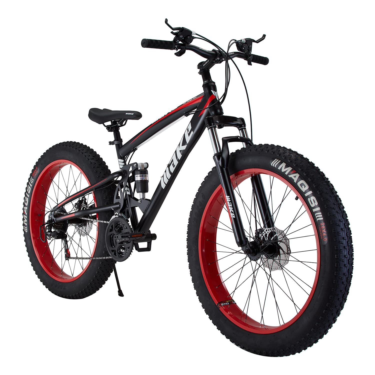 Make Fat Mountain Sports Bike 26X4 Inch Tyres 21 Gear Dual Shox